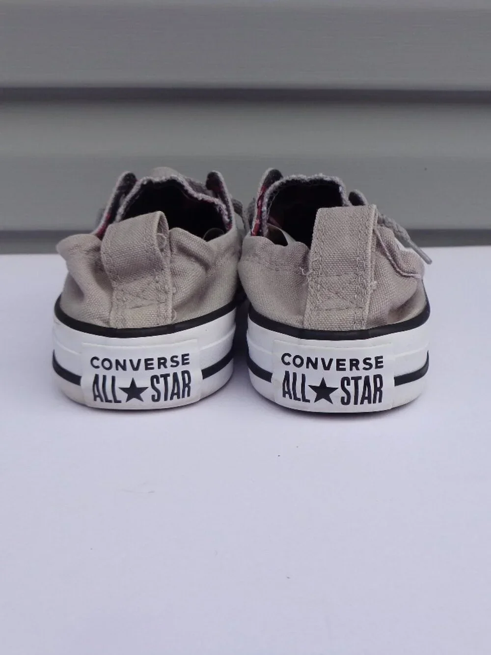 Converse Chuck Taylor All Star Shoreline Slip on Gray Shoes Sneakers Womens Sz 6